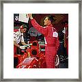 Michael Schumacher With Ferrari Framed Print