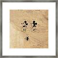 Mickey Mouse Patent Drawing From 1930 - Vintage Art Print, Nursery Decor, Framed Print