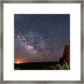 Milky Way At Navajo Rocks Framed Print