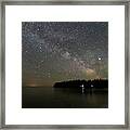 Milky Way Over Cana Island Framed Print