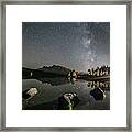 Milky Way Over Two Jack Lake, Banff Framed Print