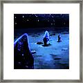 Milkyway Over The Hurlers Stone Circle Framed Print
