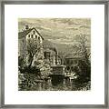 Mills On Blackstone River Framed Print