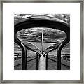 Milwaukee Art Museum By Santiago Calatrava - Framed By Walkway Railing Framed Print