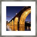 Minneapolis Famous Stone Arch Bridge Framed Print