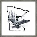 Minnesota Loon Framed Print