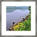 Misty Bluff Country Framed Print