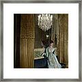 Model In A Lanvin-castillo Dress Framed Print