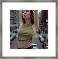 Model Pose Framed Print