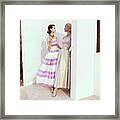 Models In Greta Plattry Ensembles Framed Print