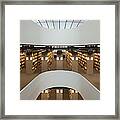 Modern Design Library With Rows Of Framed Print