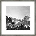 Mont Blanc Peaks Framed Print