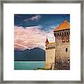 Montreux Switzerland Chillon Castle Framed Print