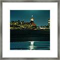 Moon Over Coronado Framed Print