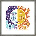 Moon Sun Framed Print