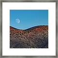 Moonrise Over Sunset Crater Framed Print