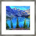 Moraine Lake, Banff, Rocky Mountain Framed Print