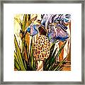 Morel In The Iris Bed Framed Print