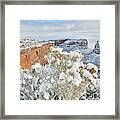 Morning After Snow At Colorado National Monument Framed Print