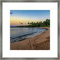 Morning Beach Light Framed Print