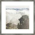Morning Mist Over Abergavenny, South Framed Print