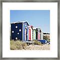 Mornington Bathing Boxes Framed Print