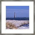Morris Island Lighthouse At Folley Beach Framed Print