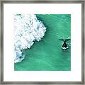 Mother And Calf Southern Right Whale Framed Print