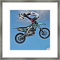Motorcycle Daredevil Stunt Show Framed Print