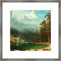 Mount Corcoran By Albert Bierstadt Framed Print