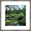 Mount Watkins And Mirror Lake Framed Print