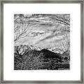 Mountain Landscape B/w Framed Print
