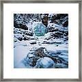 Moyie Falls In Winter Framed Print