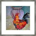 Mr Roosters Roost Pot Framed Print