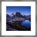 Mt. Assiniboine Blue Time Framed Print