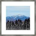 Mt. Monadnock Spring Snow Framed Print