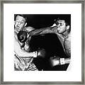 Muhammad Ali Vs Brian London In 1966 Framed Print
