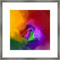 Multiple Colored Abstract By Delynn Addams Framed Print