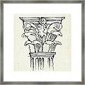 Museum Sketches Vi Off White Framed Print