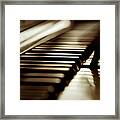 Musician Play Piano Framed Print