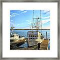 Nadine Crab Boat Morro Bay California Framed Print