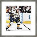 Nashville Predators V Columbus Blue Framed Print