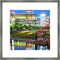 Nashville Tennessee Football Stadium Panoramic Framed Print