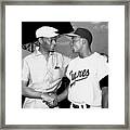 Nat King Cole And Minnie Minoso Framed Print