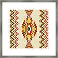 Native American Rug Framed Print