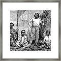 Natives Of The Island Of Reunion, C1890 Framed Print