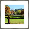 Nature Colors Landscape Pasture Framed Print