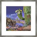 Nature Recycles Spread 9 Elf Owl Spread Framed Print