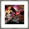 Nell And The Dragon Framed Print