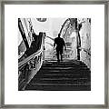 New Amsterdam Theater Walking Up Stairs Framed Print